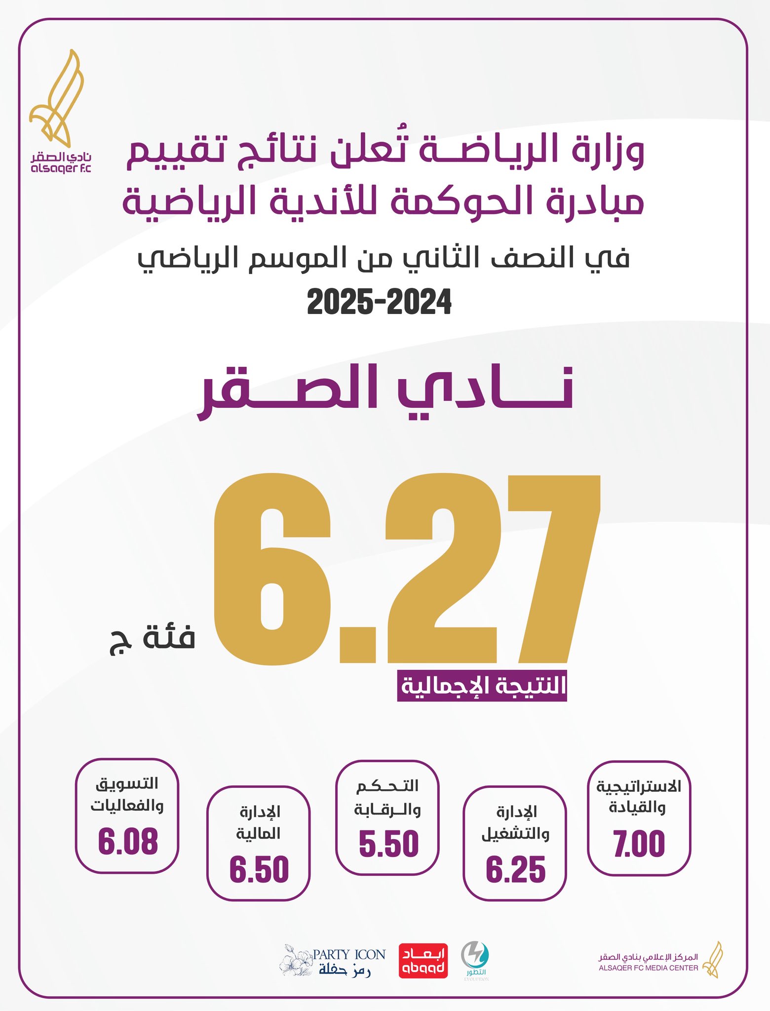 📊 نجاح نادي الصقر
